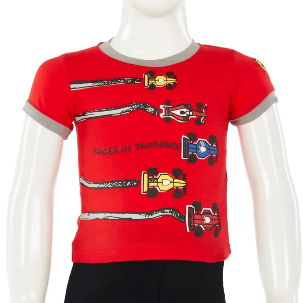 Ferrari boy racer in training tee shirt, red, Kids