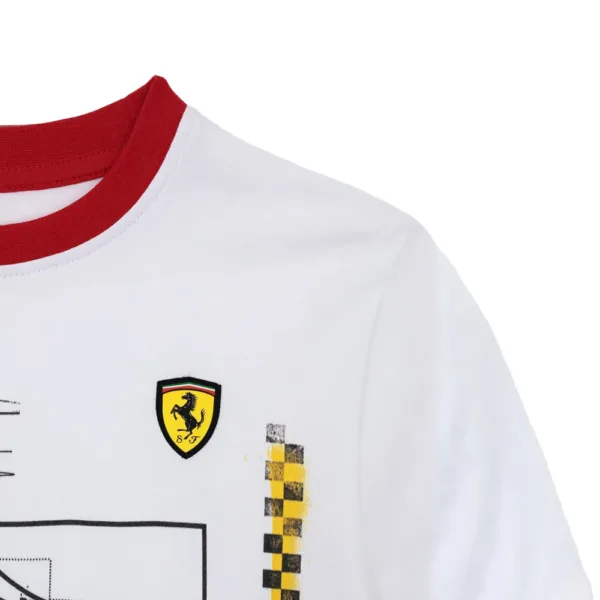 Ferrari Boy print jersey tee shirt, white, Kids - Image 3