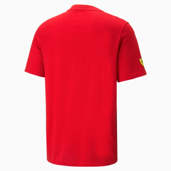 Ferrari big shield tee shirt rosso corsa, red, Mens - Image 2