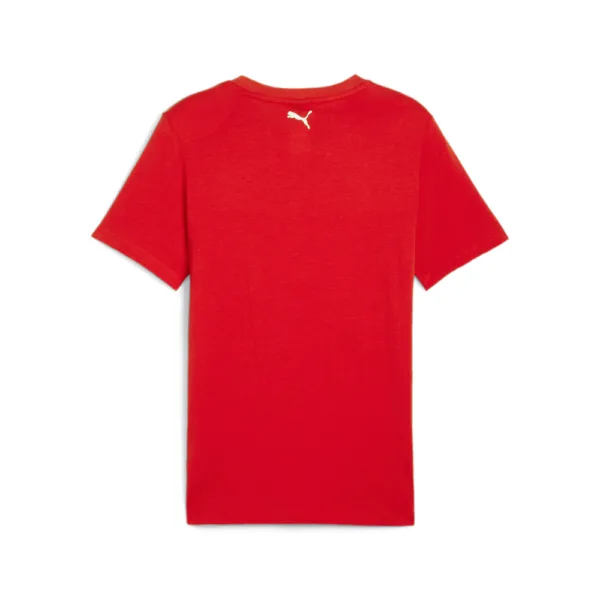 Ferrari race big shield tee shirt rosso corsa, Mens - Image 2