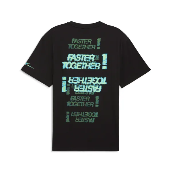 Mercedes neon energy tee shirt black, Mens - Image 2