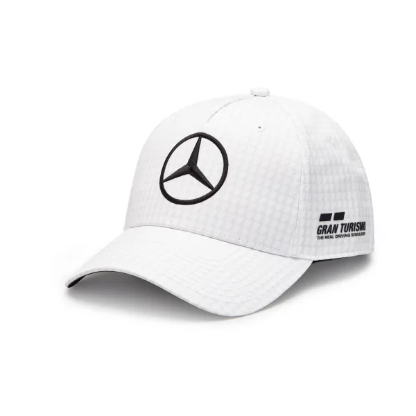 Mercedes hamilton baseball cap, white, Adult - Image 2