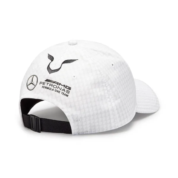 Mercedes hamilton baseball cap, white, Adult - Image 3