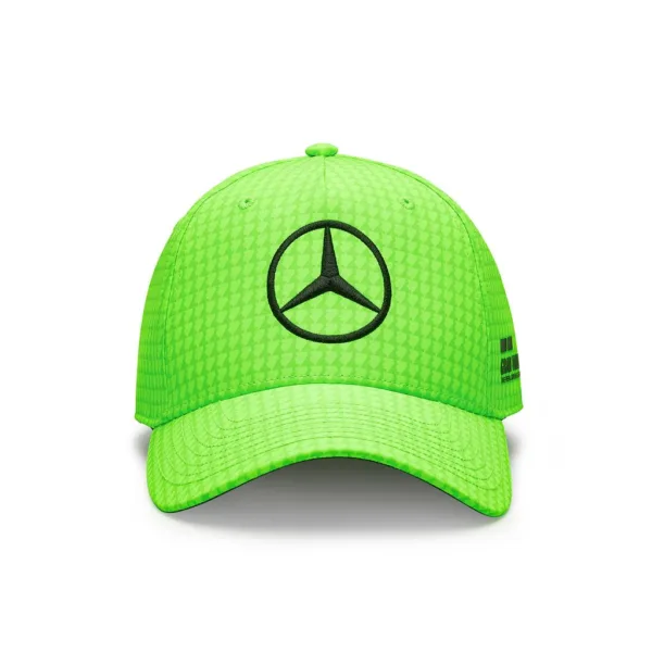 Mercedes hamilton baseball cap, green, Adult