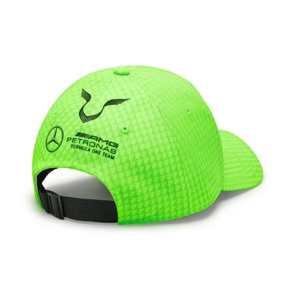 Mercedes hamilton baseball cap, green, Adult - Image 2