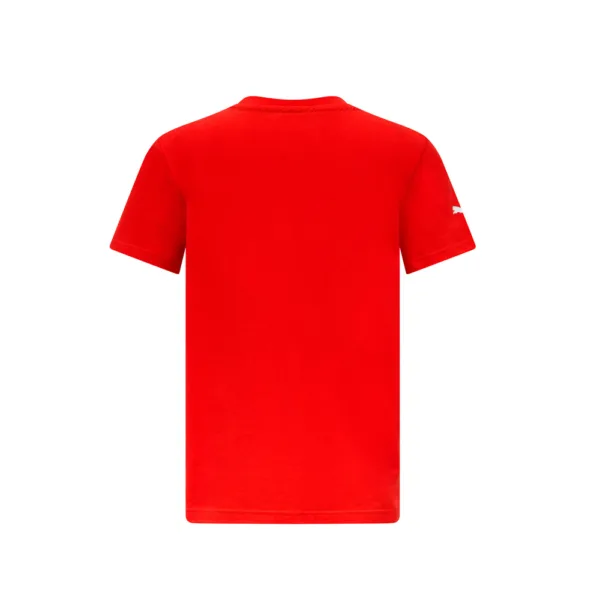 Official Ferrari big shield tee shirt, red, Kids - Image 2