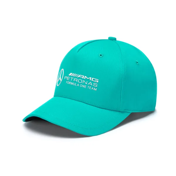 Mercedes large logo baseball cap, green, Adult - Image 2