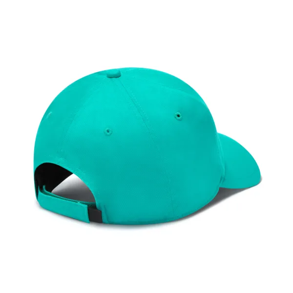 Mercedes large logo baseball cap, green, Adult - Image 3