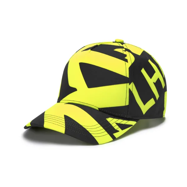 Mercedes hamilton aop baseball cap, yellow, Adult