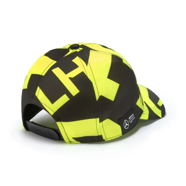 Mercedes hamilton aop baseball cap, yellow, Adult - Image 3