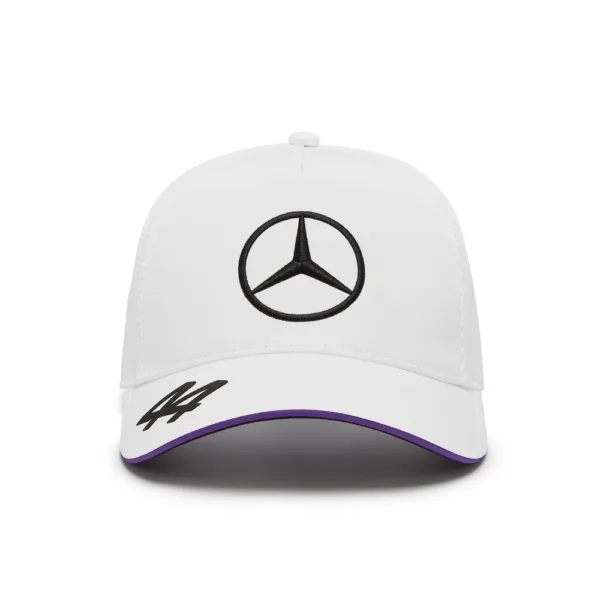 Mercedes hamilton driver baseball cap, white, Adult