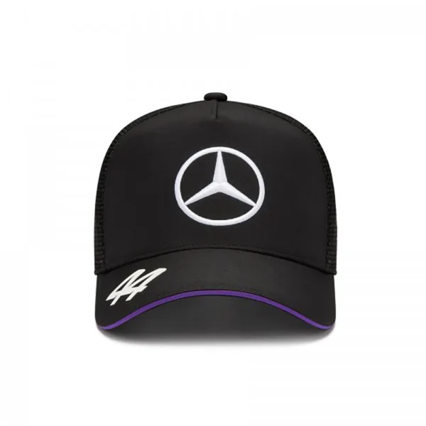 Mercedes hamilton baseball cap, black, Adult