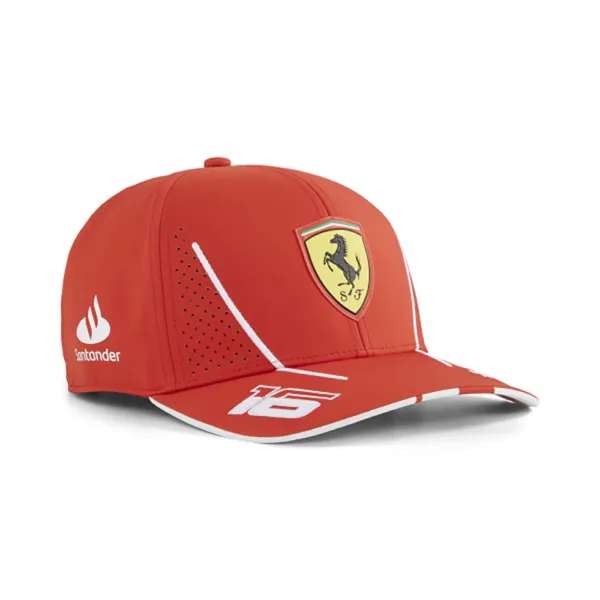 Official Ferrari leclerc baseball cap 2024, red, Adult