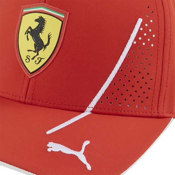 Official Ferrari leclerc baseball cap 2024, red, Adult - Image 3