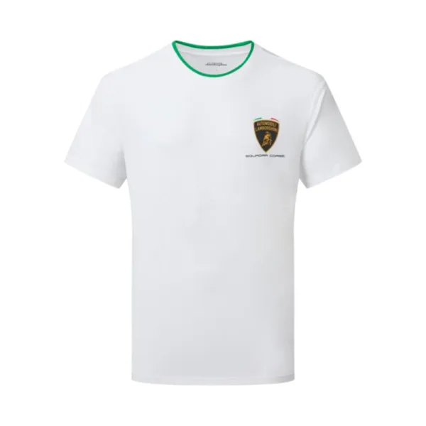 Lamborghini mens travel tee shirt, white, Mens