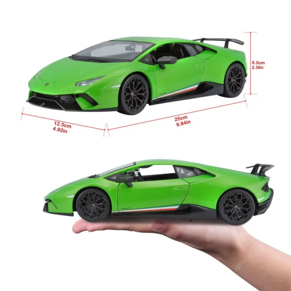 Lamborghini huracan performante green, 1:18 - Image 3