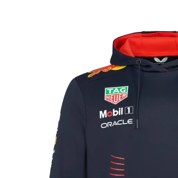 Red bull team pullover hoodie 2023, navy, Mens - Image 3