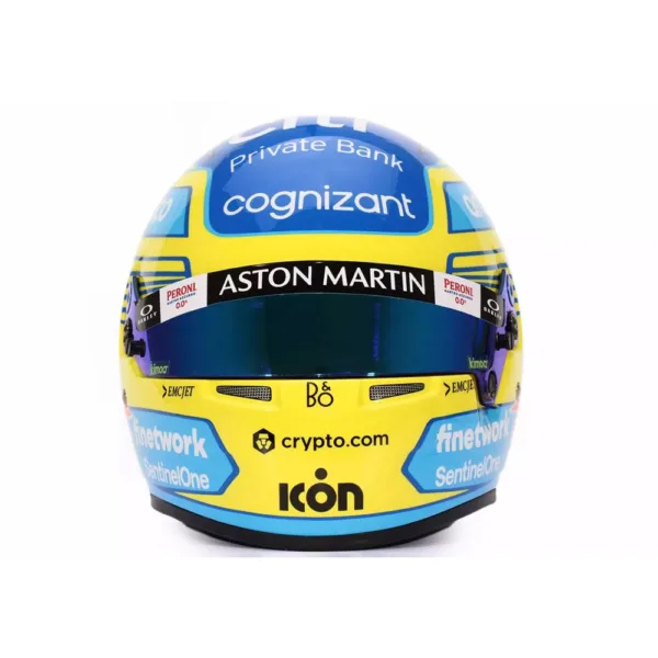 Alonso mini helmet replica, Aston Martin 2023, 1:2