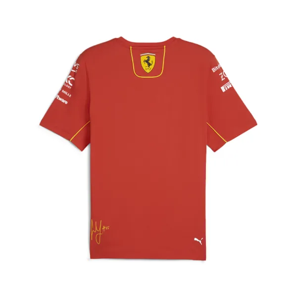 Official Ferrari sainz tee shirt 2024 burnt red, Mens - Image 2