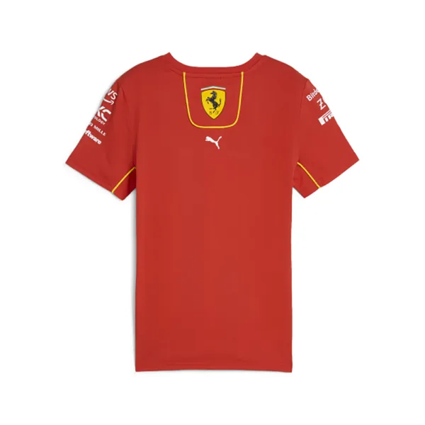 Official Ferrari team tee shirt 2024, burnt red, Kids - Image 2