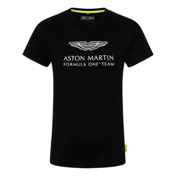 Aston martin lifestyle logo tee shirt, black, Mens