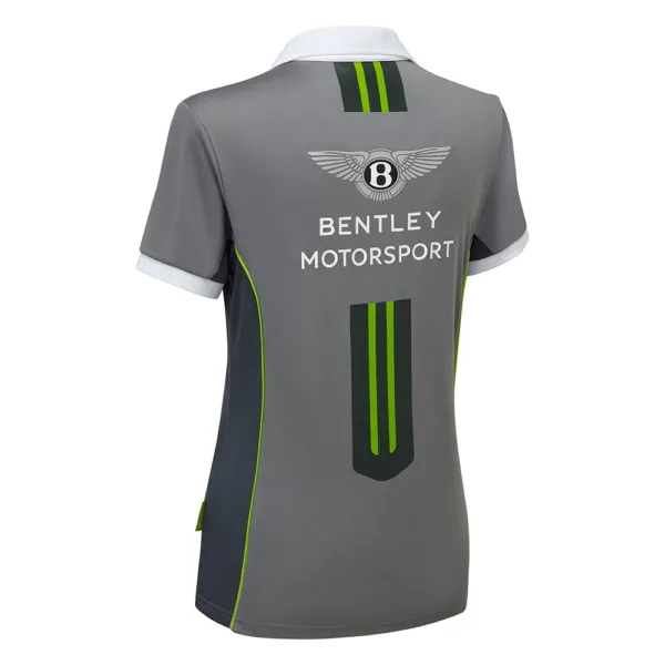 Bentley team polo shirt ladies, grey, Ladies - Image 2