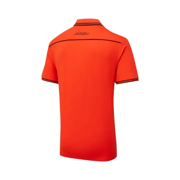 Lamborghini mens travel polo shirt, orange, Mens - Image 4