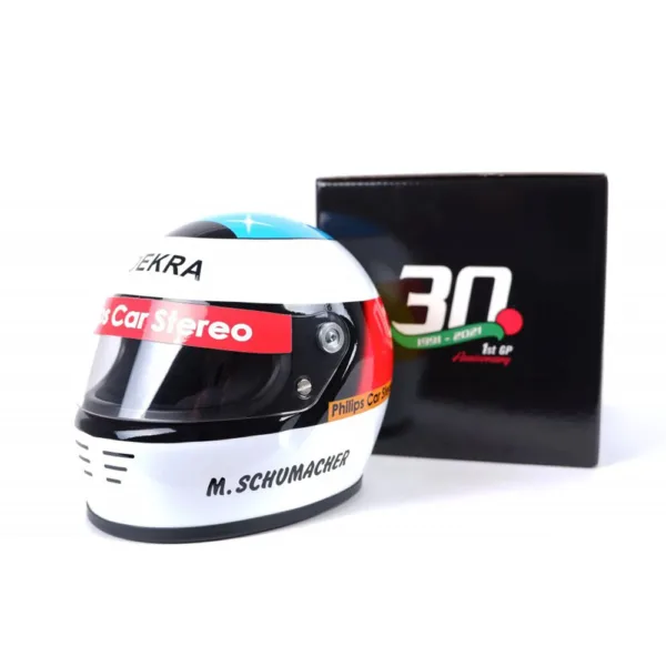 Schumacher mini helmet replica, ferrari 1991, 1:2 - Image 5