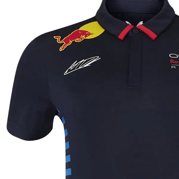 Red bull #1 verstappen polo shirt 2024, navy, Ladies - Image 3