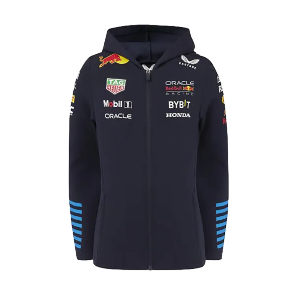 Red bull team full zip hoodie 2024, sky blue, Kids