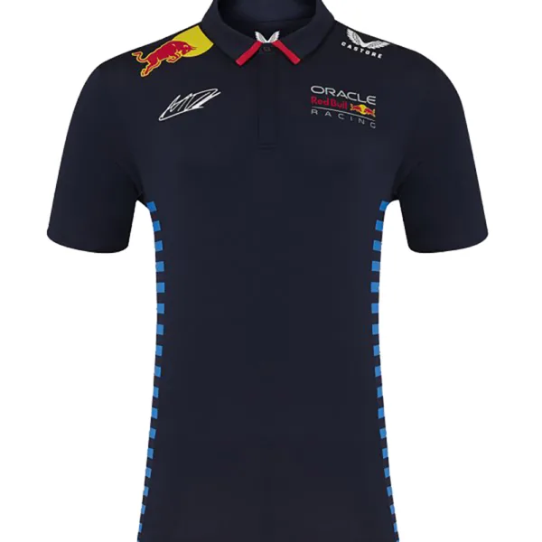 Red bull #1 verstappen polo shirt 2024,navy, Mens