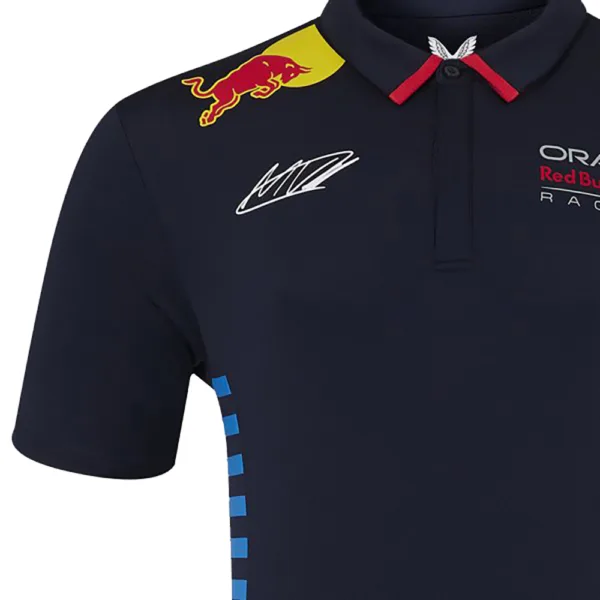 Red bull #1 verstappen polo shirt 2024,navy, Mens - Image 3