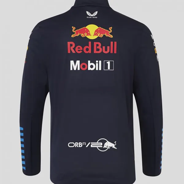 Red bull team soft shell jacket 2024, sky blue, Unisex - Image 2