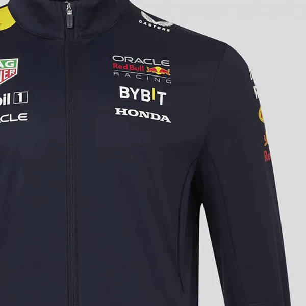 Red bull team soft shell jacket 2024, sky blue, Unisex - Image 3