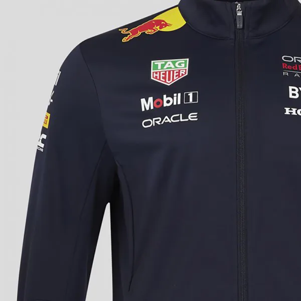 Red bull team soft shell jacket 2024, sky blue, Unisex - Image 4