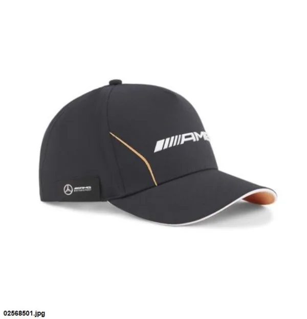 Mercedes AMG stripe baseball cap, black, Adult