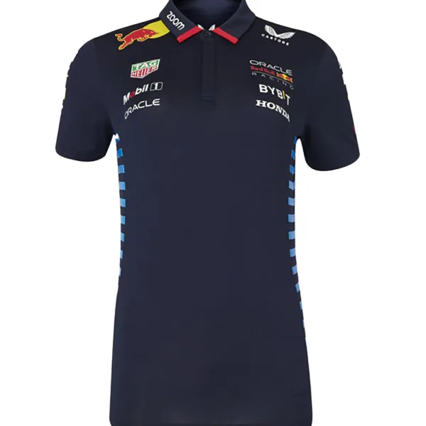 Red bull team polo shirt 2024, sky blue, Ladies