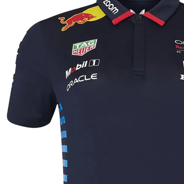 Red bull team polo shirt 2024, sky blue, Ladies - Image 4