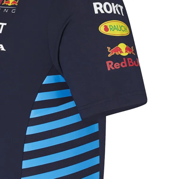 Red bull team polo shirt 2024, sky blue, Ladies - Image 5