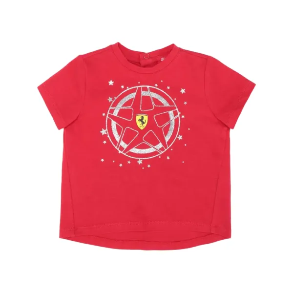 Ferrari Infant girl glitter rim tee shirt, red, Kids