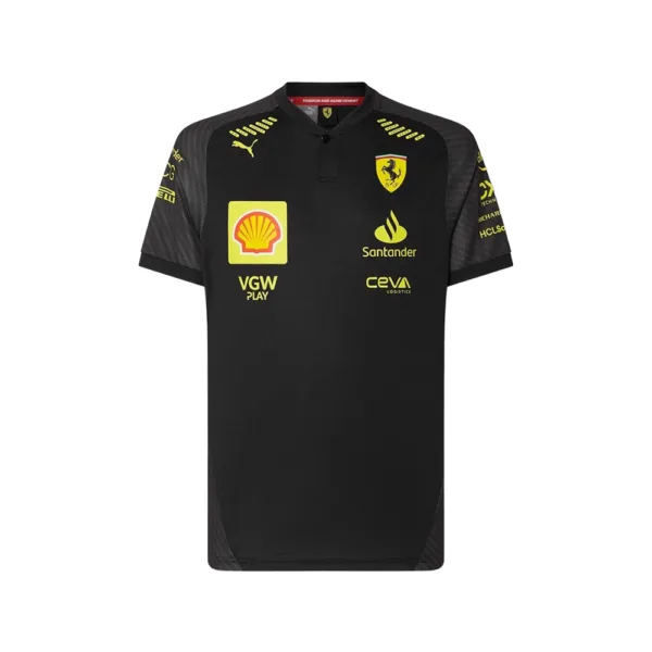 Ferrari monza tee shirt, black, 2024, Mens