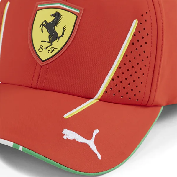 Official Ferrari team baseball cap 2024, red, Kids - Image 3