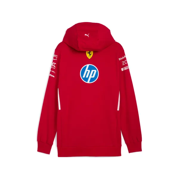 Ferrari team hoodie 2025, dark cherry, Mens - Image 2