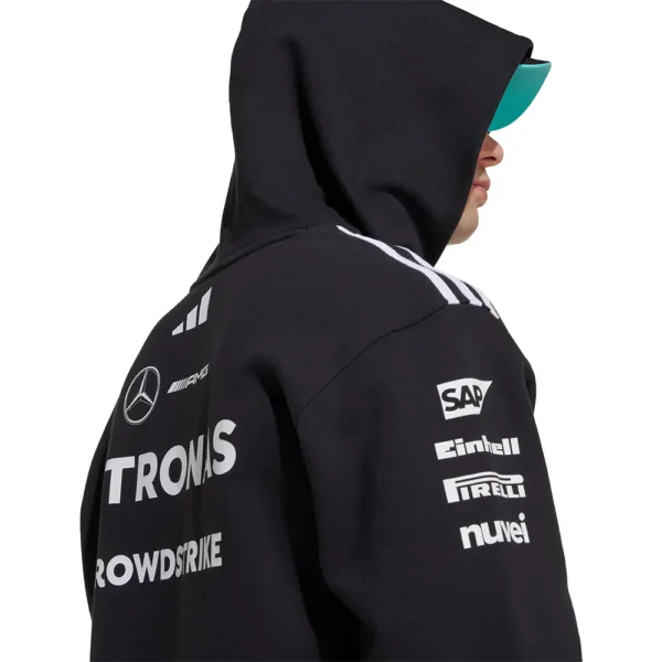 Mercedes amg petronas f1 team hoodie, 2025, Mens - Image 3