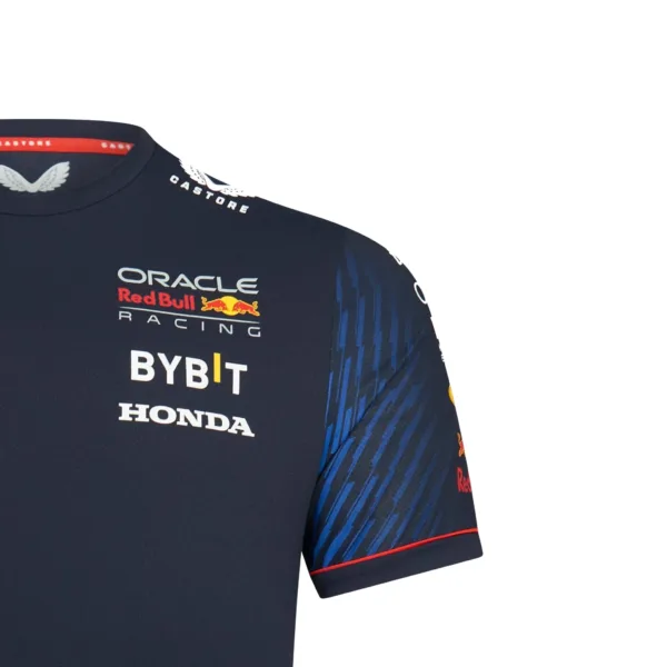 Red bull team tee shirt 2023, navy, Mens - Image 4