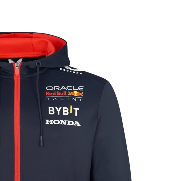 Red bull team full zip hoodie 2023, navy, Mens - Image 4