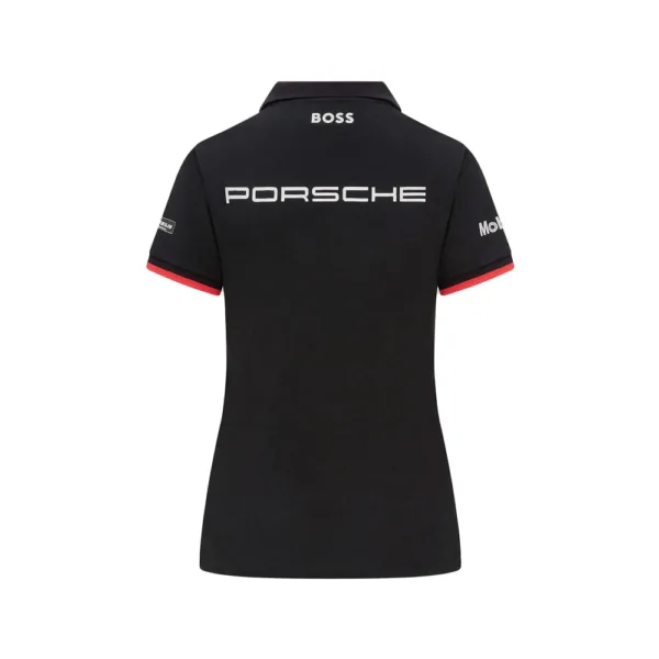 Porsche team polo shirt 2024, black, Ladies - Image 2