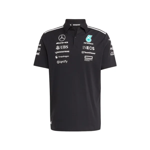 Mercedes amg petronas f1 team polo shirt, 2025, Mens