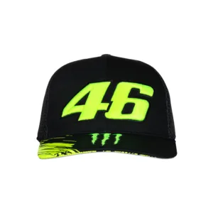 Vr46 monster mid visor trucker cap black, Adult