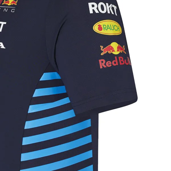 Red bull team polo shirt 2024, sky blue, Kids - Image 5